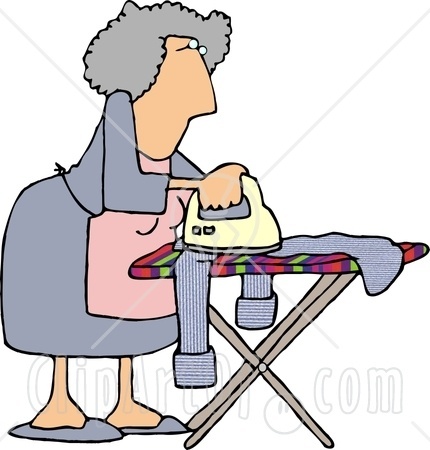 ironing clothes