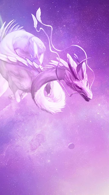 Fantasy Dragon Space Wallpaper
