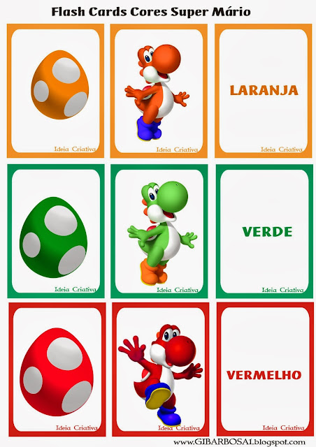 Jogo  Pedagógico Cores Yoshi