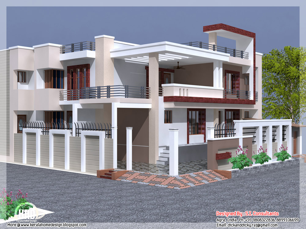 ... indian house elevation and free plan by s i consultants agra india
