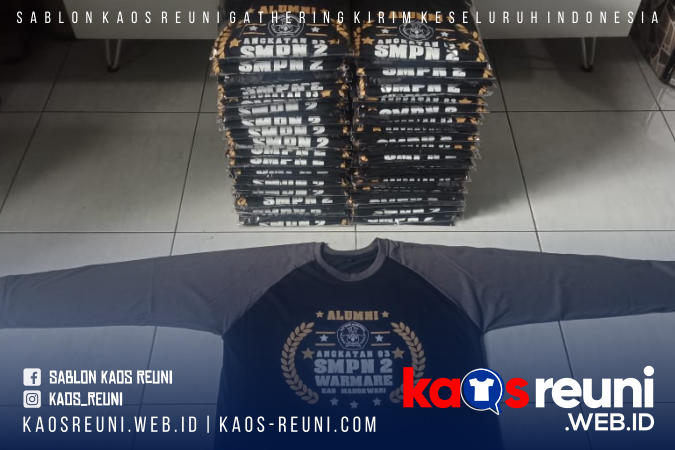 Sablon Kaos Alumni SMP2 Warmare ManokwariSablon Kaos Alumni SMP2 Warmare Manokwari