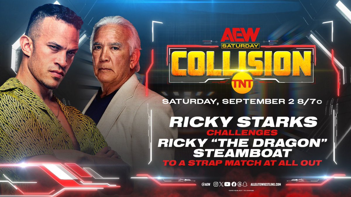 Ricky Starks Challenges Ricky Steamboat, World Trios Title Match, More Set For 9/2 AEW Collision