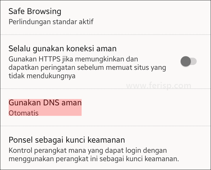 Cara Mengubah DNS di Google Chrome