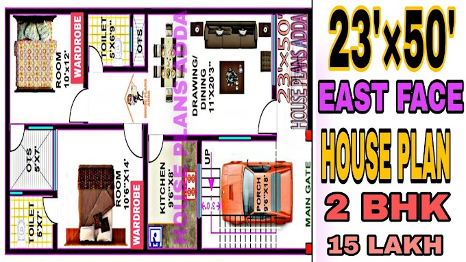 23 By 50 Sqft | 7 By 15.2 Sqm | Small House Plan Design Collection With 2 Bhk| Ghar  Ka Naksha 