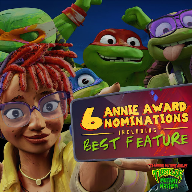 'Teenage Mutant Ninja Turtles - Mutant Mayhem' Annie Awards Nominations