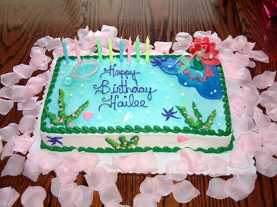 Ariel Birthday Cake on Her Party Theme Was Princess Ariel  Lots Of Family And Friends Helped