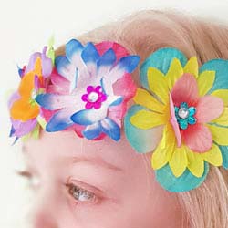 Hawaiian lai flower fairy headband DIY tutorial