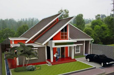 house design Model Atap Rumah Minimalis Dengan Gaya Miring