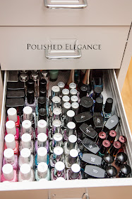 Polished Elegance nail polish storage nail polish stash