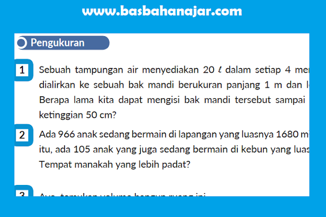 Kunci Jawaban MTK Kelas 5 Halaman 114 Pengukuran Bab 16 Vol 2