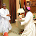 Photos: Kukah meets with Buhari in Aso Rock