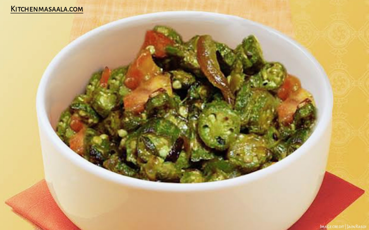 चटपटी और स्वादिष्ट भिंडी की सब्जी बनाने की विधि || Bhindi ki sabji Recipe in Hindi, bhindi ki sabji image, भिंडी की सब्जी फोटो, kitchenmasaala.com