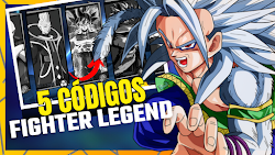 TODOS OS 5 CÓDIGOS ATIVOS DO NOVO JOGO DE DRAGON BALL PARA CELULAR ANDROID - Fighter Legend 