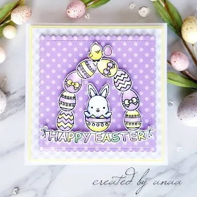 Sunny Studio Stamps: Chubby Bunny Customer Card by Ana A 