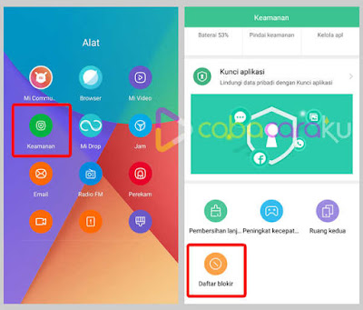 Cara Blokir Panggilan Telepon dan SMS di Handphone Xiaomi