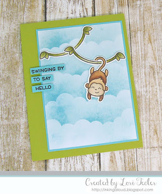 Swinging By card-designed by Lori Tecler/Inking Aloud-stamps and dies from Lawn Fawn