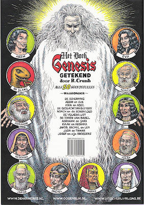 Genesis, Robert Crumb, achterkant Nederlandstalige versie