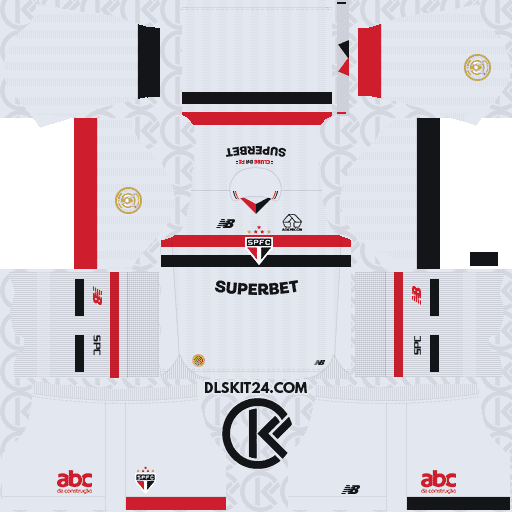 São Paulo DLS Kits 2024-2025 Released New Balance - DLS 2019 Kits All Kits Released (Home)