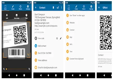 تطبيق QRbot QR & barcode reader
