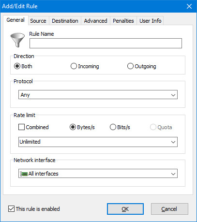 SoftPerfect Bandwidth Managerツール