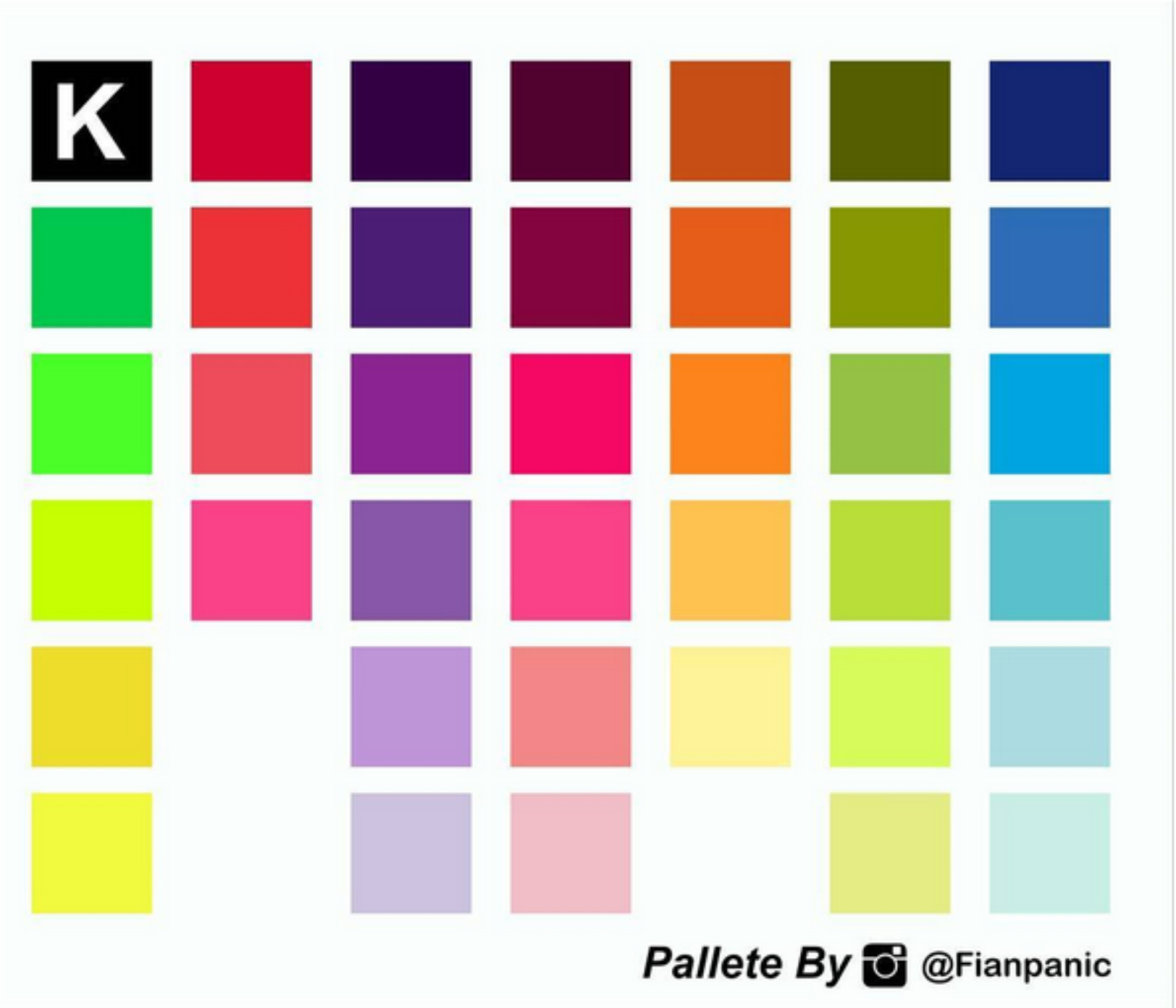 WPAP PALLETE WPAP BY FIAN PANIC ARTWORK FIAN PANIC