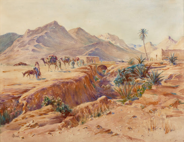 Caravane à Bou-Saâda par Alphonse Birck