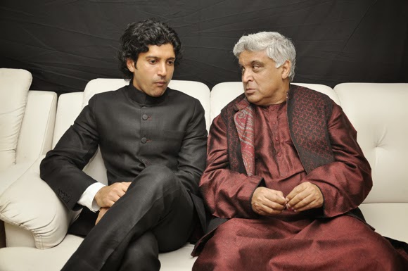 Bollywood Actor & Director Farhan Akhtar with Father Bollywood Lyricist & Writer Javed Akhtar | Bollywood Actor & Director Farhan Akhtar Family Photos | Real-Life Photos