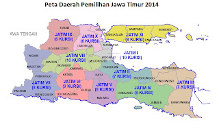 peta dapil jatim