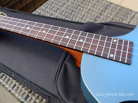 Beltona Tenor Resonator Ukulele fingerboard