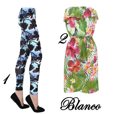 Estampado Tropical Blanco