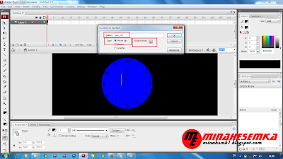 Cara Membuat Jam Dinding Dengan Flash