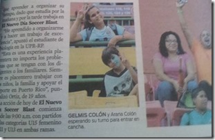 Los hermanos Guelmis y Arana Colon de JDSC salieron hoy en El Nuevo Dia pagina 89