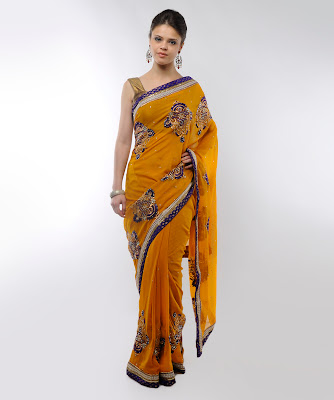 Rinkal Georgette Saree with Blouse By Tvishaa Exotic Sarees