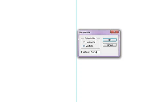 create vertical guides 50%.