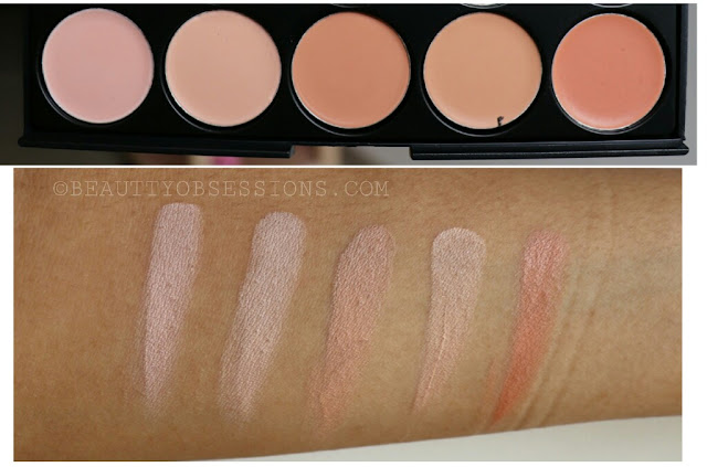 Ucanbe 15 Colours Concealer Pallete Review and Swatches | Ft. beautybigbang.com