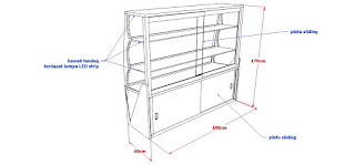 Desain Etalase Display Roti