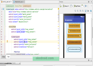 Preview Custom Widget Button Android Studio