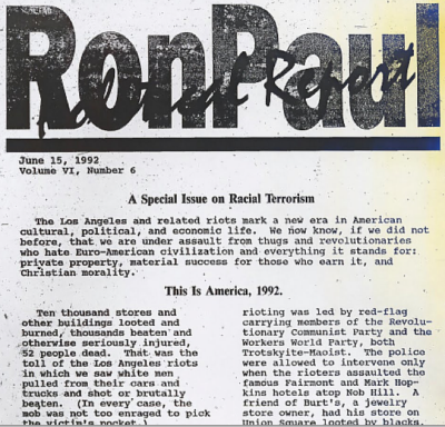 Predictable History, Unpredictable Past: Ron Paul: See No ...