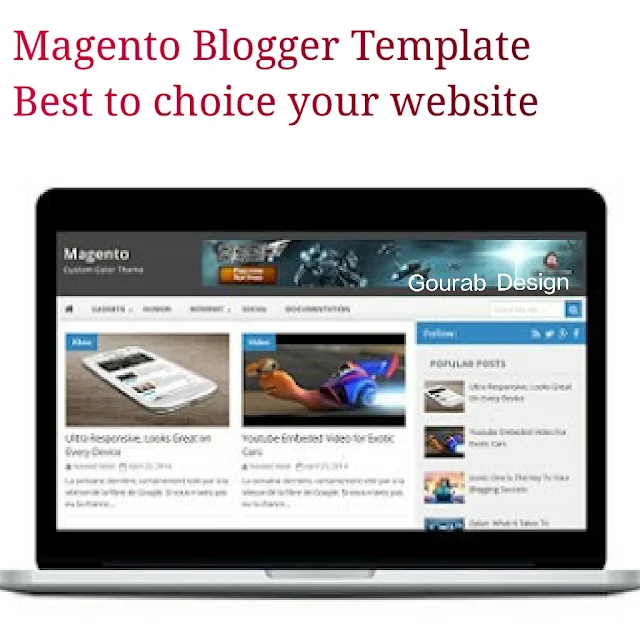 Magento blogger template