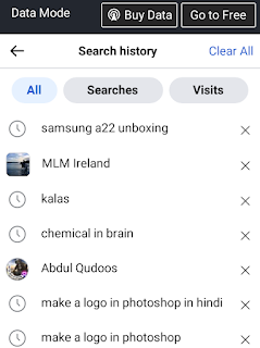 How to delete Facebook search history