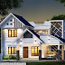 Sloping roof Kerala house design