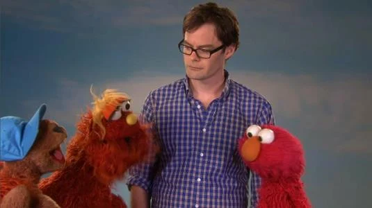 Sesame Street Episode 4517. Elmo, Murray and Bill Hader introduce the word of the day, Grouchy.