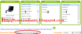 cara download driver acer aspire