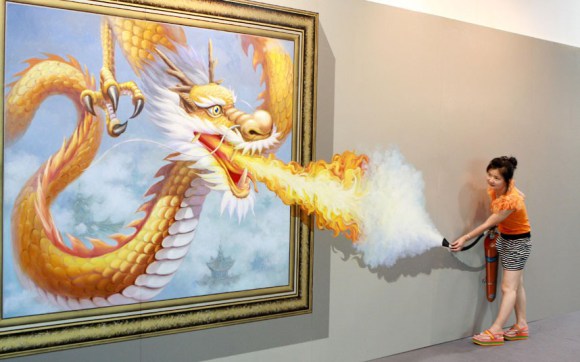 Menikmati Sensasi Lukisan  Hidup di Pameran Lukisan 3D  