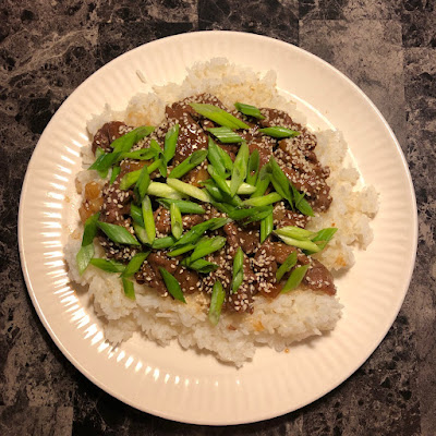 Beef bulgogi with jasmine rice