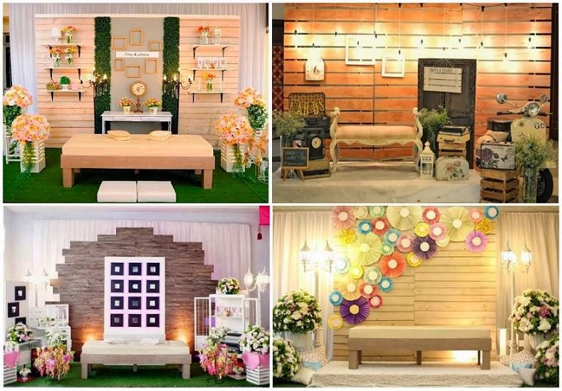 Pelamin tema Vintage  Rustic sumber GOOGLE