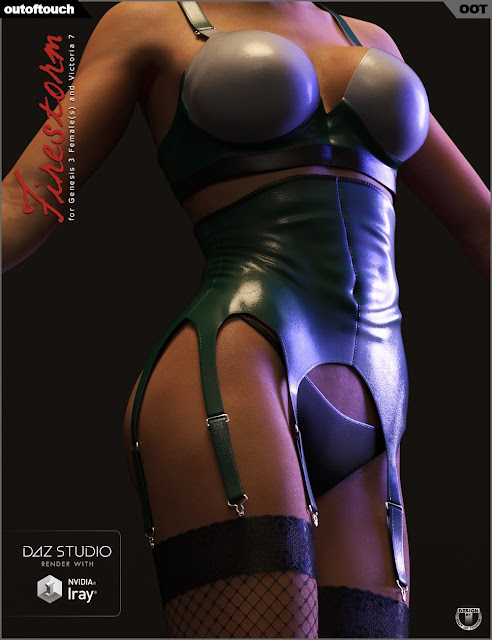 Outfit Firestorm pour Genesis 3 Femme