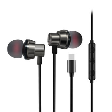 Ms22 TYPE-C In-ear Earphone Stereo Bass Sound Wired Control Noise Cancelling Voice Call With Mic