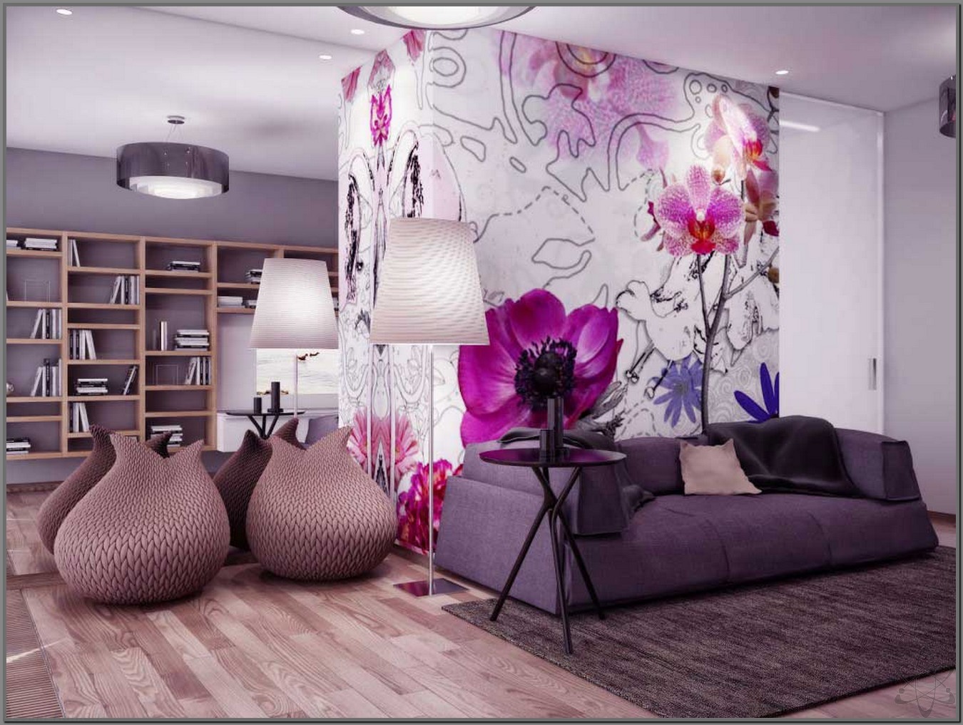 50 Contoh Wallpaper Dinding Ruang Tamu Minimalis Home Design Interior