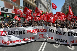 Ribuan Orang Berdemonstrasi di Madrid Menentang KTT NATO